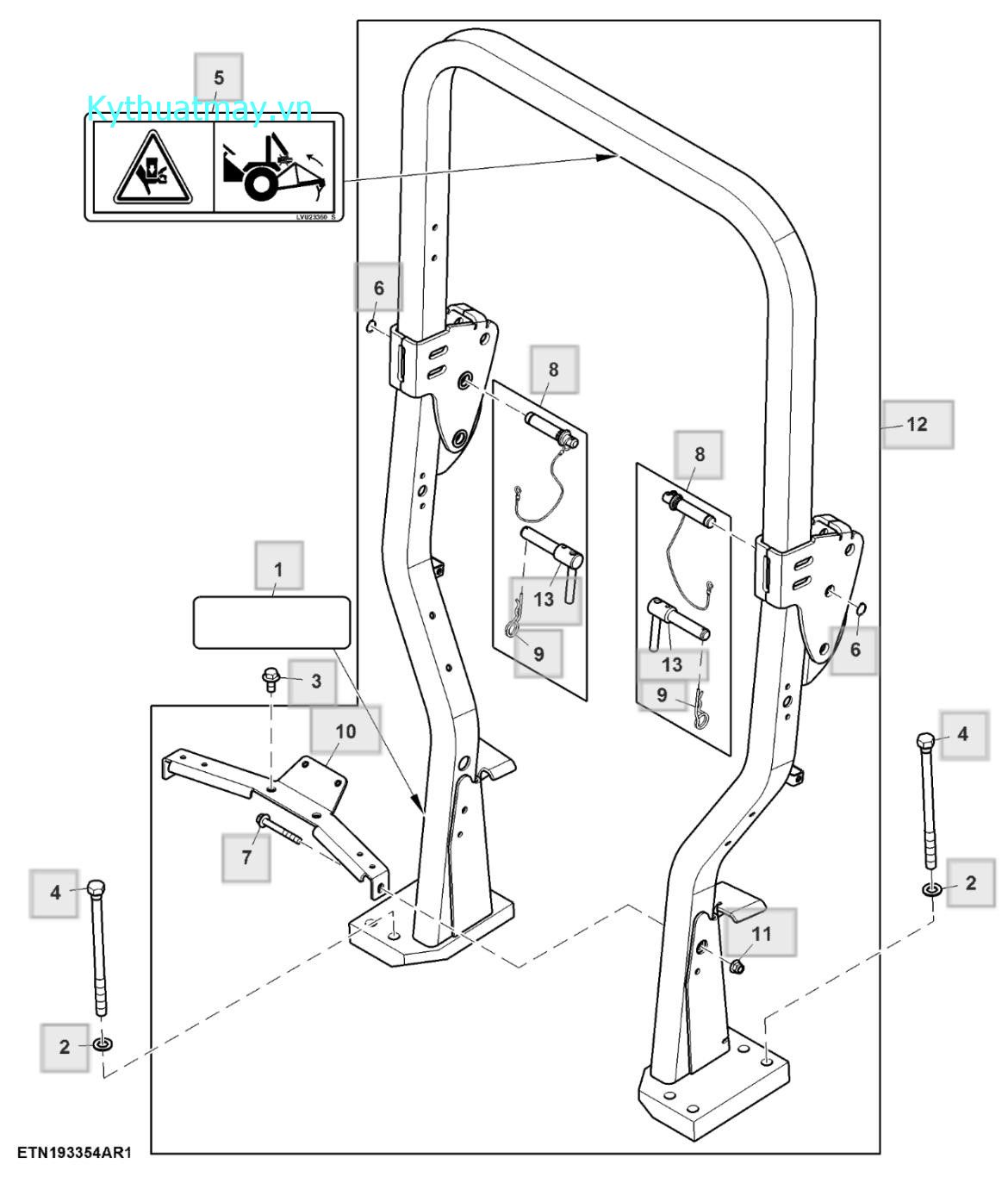 ROPS (có thể gấp lại) - ST918584